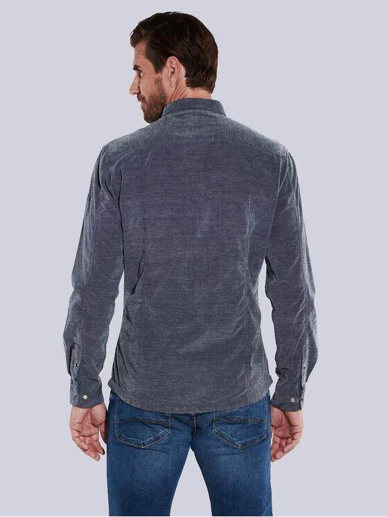 engbers Herren Langarm-Hemd uni Blau 35544