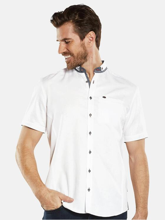 engbers Herren Kurzarm-Hemd uni Weiß 34272