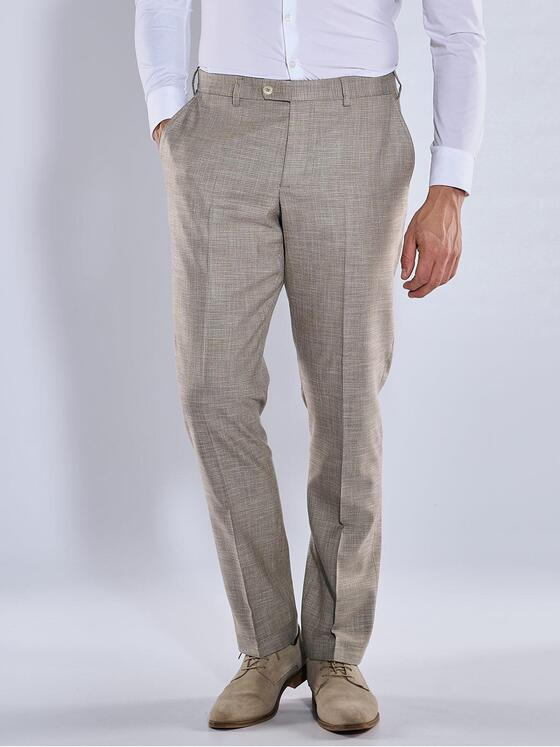 emilio adani Herren Anzug-Hose slim fit Beige 36450