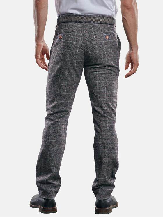 engbers Herren Karierte Chino Dunkelgrau 30257