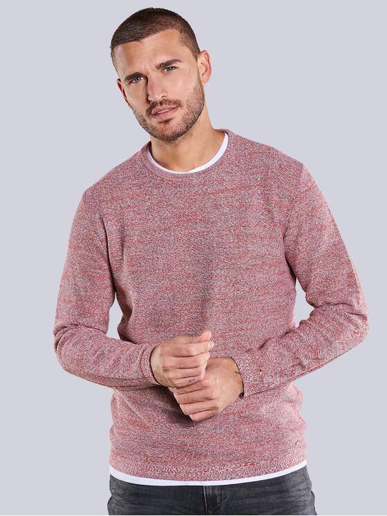 emilio adani Herren Rundhals Pullover Rot 34163