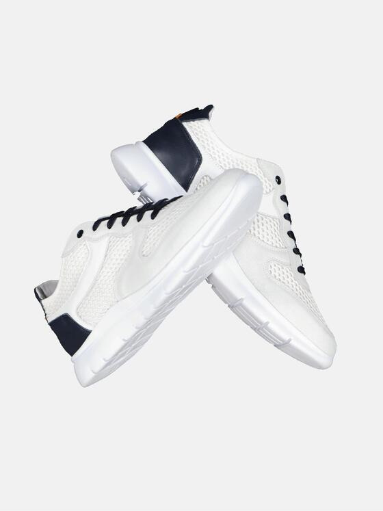 engbers Herren Sneaker atmungsaktiv Naturweiss 32606