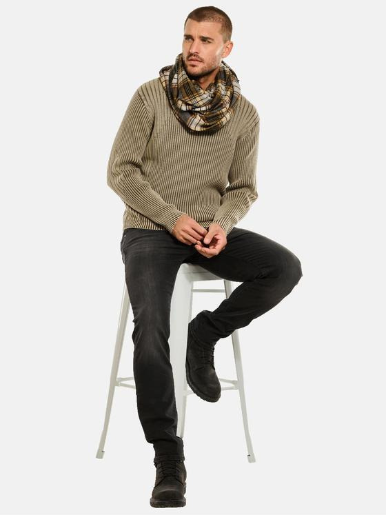 emilio adani Herren Pullover strukturiert Beige 34119