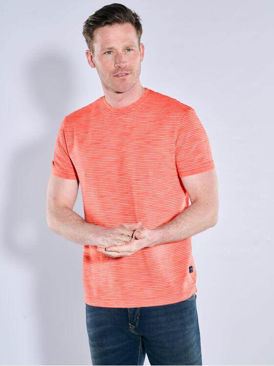 engbers Herren T-Shirt gestreift Rot 38469