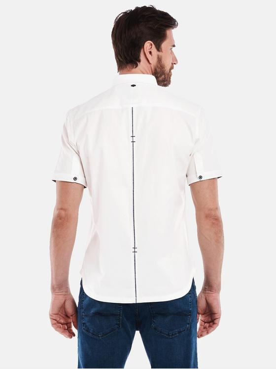 engbers Herren Kurzarm-Hemd uni Weiß 34947