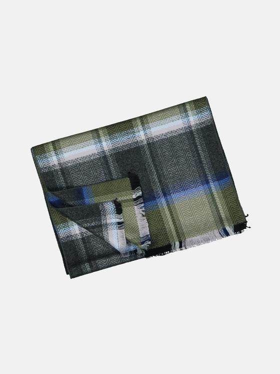 engbers Herren Schal kariert Khaki 33895