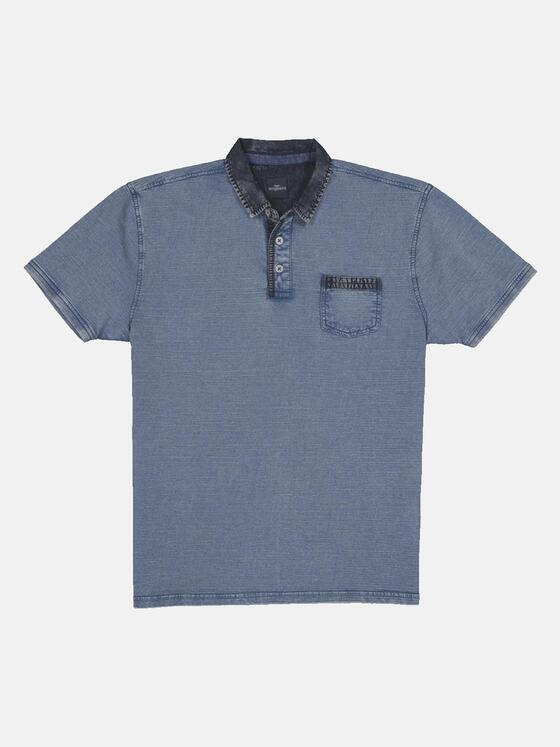 engbers Herren Polo-Shirt strukturiert Saphirblau 33143