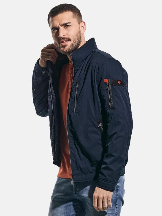 emilio adani Herren Sportive Jacke aus hochwertigem Shellmaterial Blau 30648