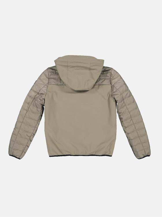 emilio adani Herren Steppjacke mit Materialmix Beige 33297