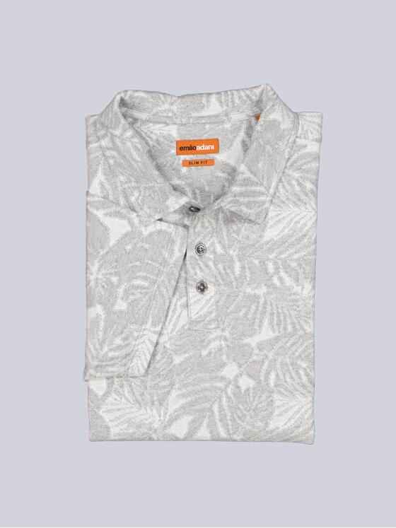 emilio adani Herren Polo-Shirt gemustert Grau 38933
