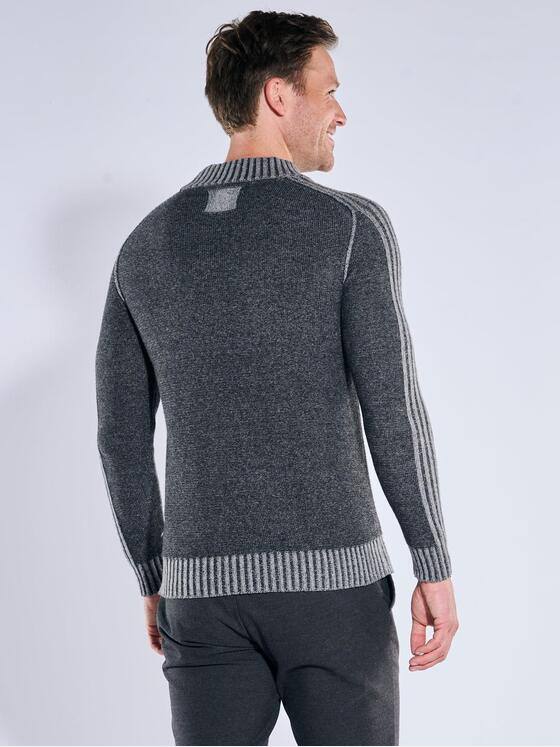ENGBERS GERMANY Herren Pullover mit Kaschmiranteil Dunkelgrau 39562