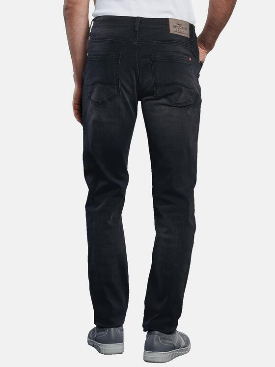engbers Herren Jeans 5-Pocket Superstretch Schwarz 31449