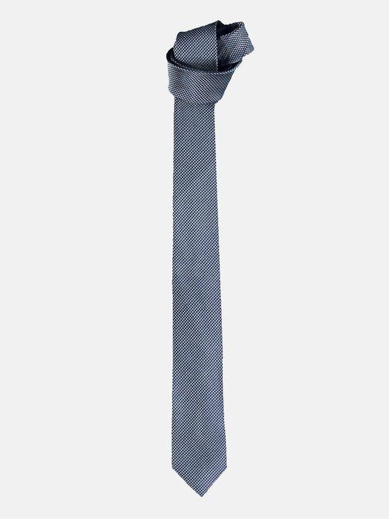 emilio adani Herren Krawatte mit dezentem Minimalmuster Blau 30483