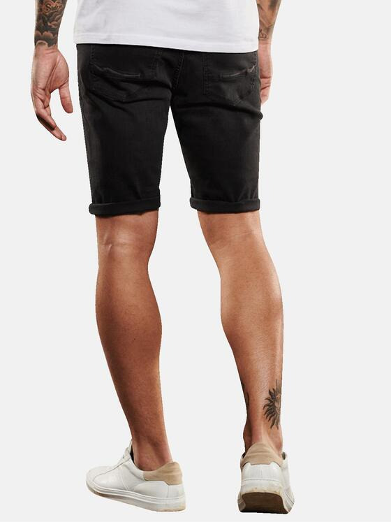 emilio adani Herren Bermuda regular Schwarz 35006