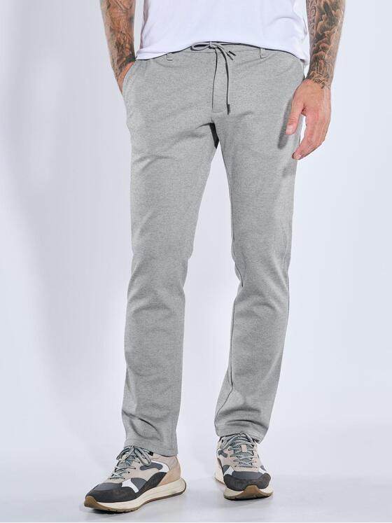 emilio adani Herren Hose mit Tunnelzug Grau 39095