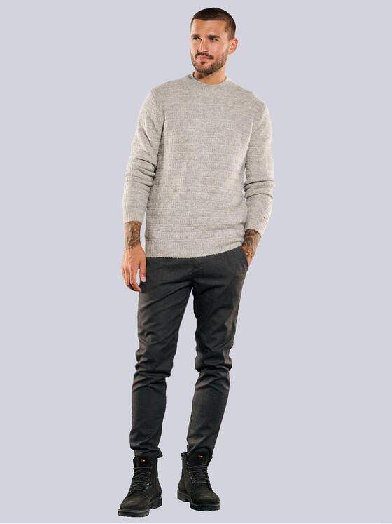 emilio adani Herren Pullover uni Weiß 35731