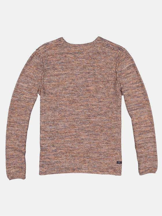 engbers Herren Pullover gemustert Dunkelorange 32417