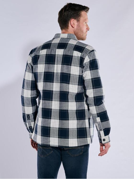 engbers Herren Overshirt kariert Blau 37237