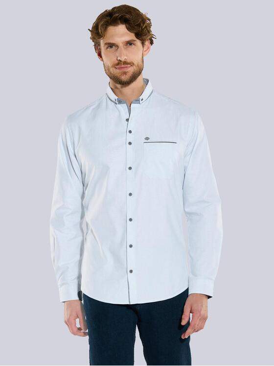 engbers Herren Langarm-Hemd uni Blau 36218