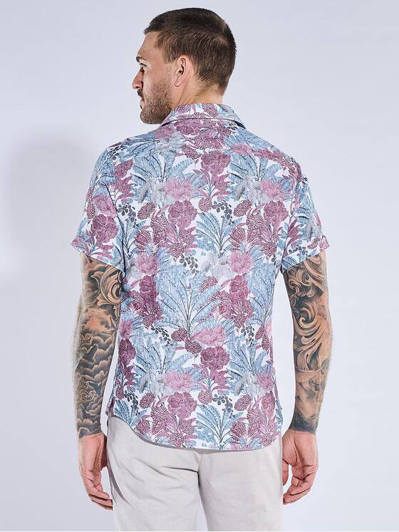 emilio adani Herren Hemd kurzarm Rosa 40701