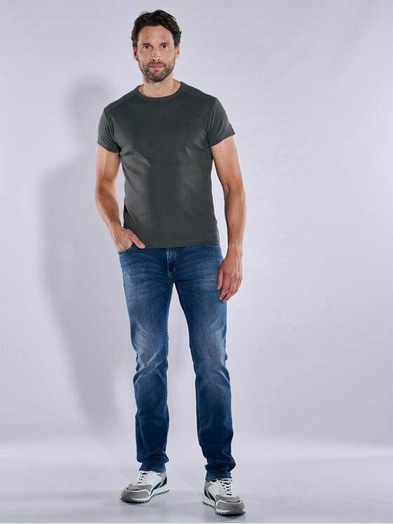 engbers Herren Basic-Shirt "My Favorite" organic Dunkelgrau 38789