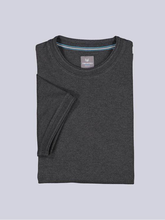 ENGBERS GERMANY Herren T-Shirt softem Waren-Hightechmaterial Anthrazit 38926