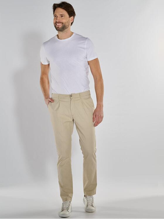 ENGBERS GERMANY Herren Chino aus flexiblem Warenmaterial Beige 36610