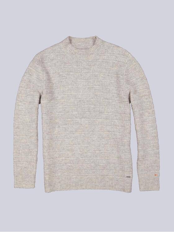 emilio adani Herren Pullover uni Weiß 35731