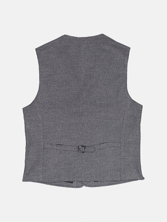 engbers Herren Sakko-Weste mit feiner Struktur Mittelblau 32602