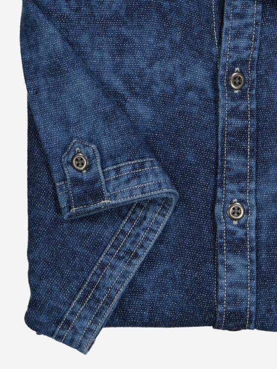 engbers Herren Kurzarm-Hemd uni Blau 36715