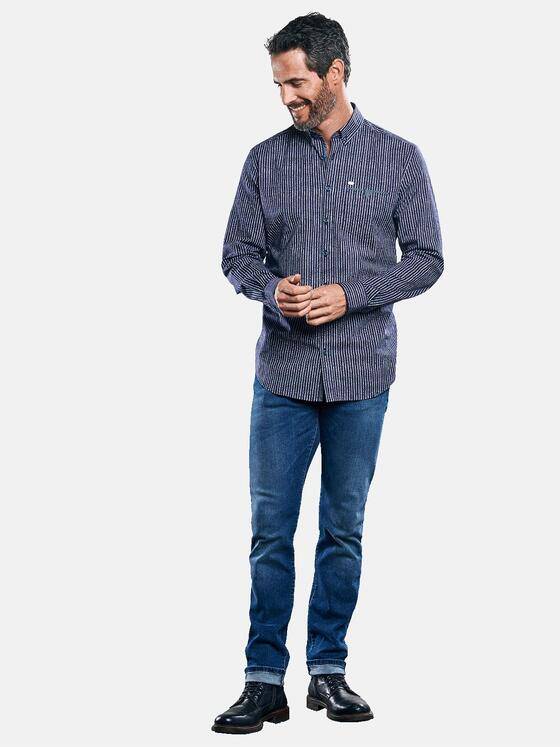 engbers Herren Hemd mit Comfort-Stretch-Anteil Saphirblau 30961