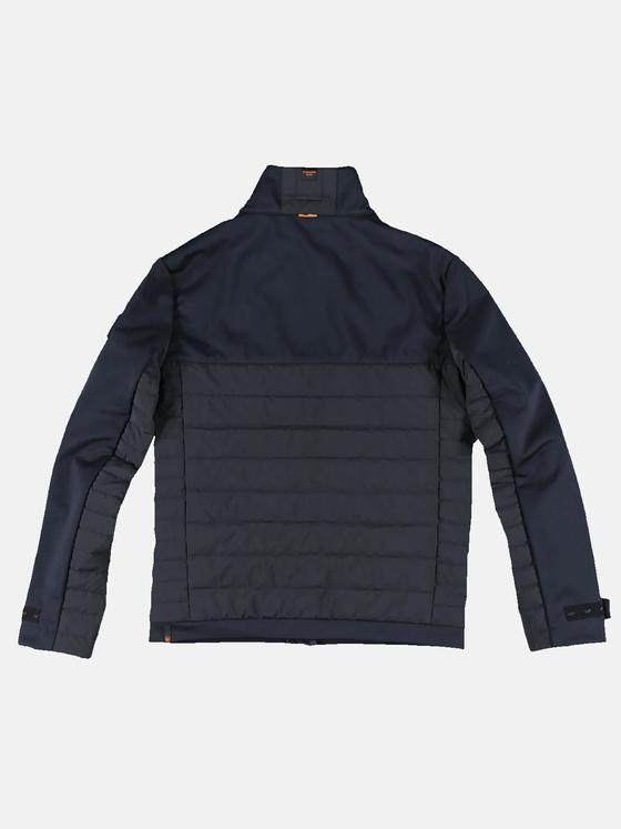 emilio adani Herren Jacke im Materialmix Blau 31769