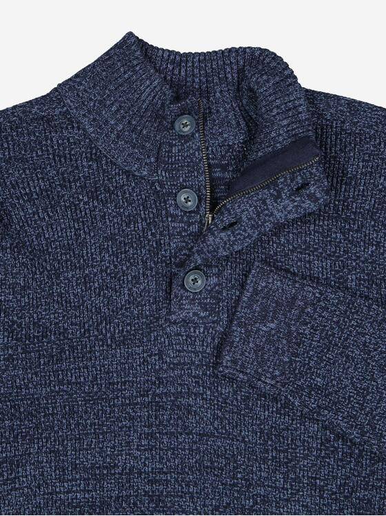 engbers Herren Pullover mit Troyerkragen Brilliantblau 37794