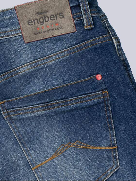 engbers Herren Super-Stretch-Jeans slim fit Marineblau 37401