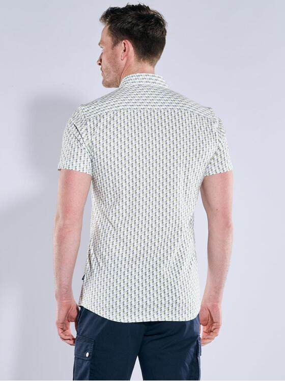 engbers Herren Kurzarm-Hemd gemustert Hellgruen 38951