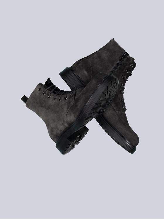 emilio adani Herren Boots mit Reißverschluss Grau 35457