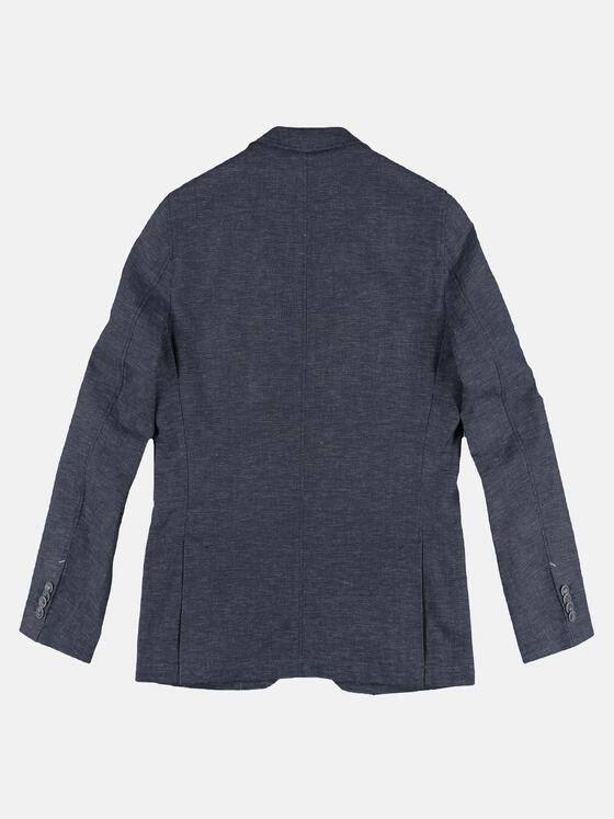 engbers Herren Sportives Sakko aus Baumwoll-Leinenmix Blau 29604