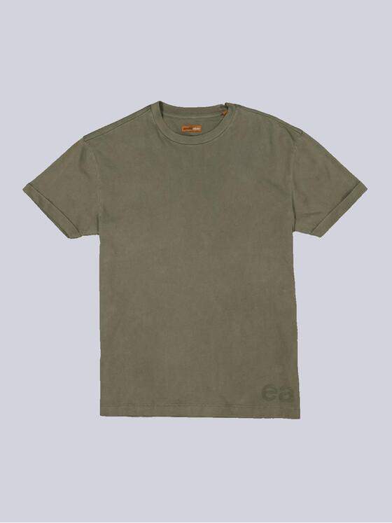 emilio adani Herren T-Shirt uni Grün 34551