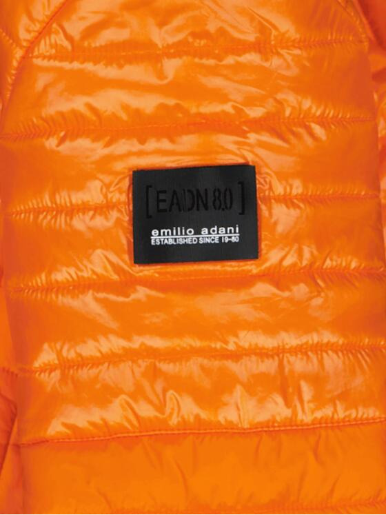emilio adani Herren Steppjacke mit Kapuze Orange 32569