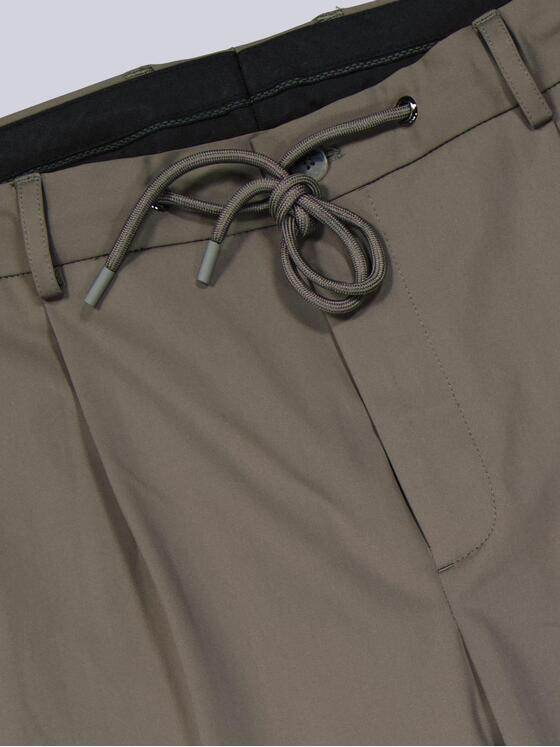 emilio adani Herren Anzug-Hose mit Tunnelzug Beige 39132
