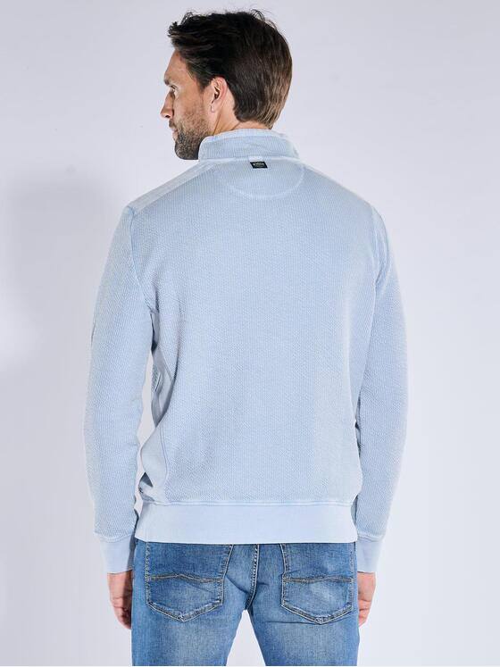 engbers Herren Sweatshirt strukturiert Hellblau 39533