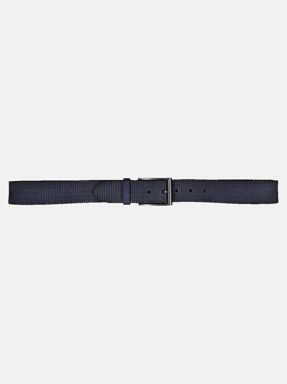 engbers Herren Ledergürtel strukturiert Blau 34261