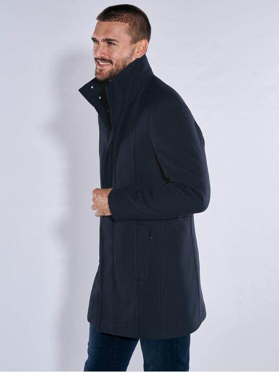 emilio adani Herren Mantel regular Blau 37261