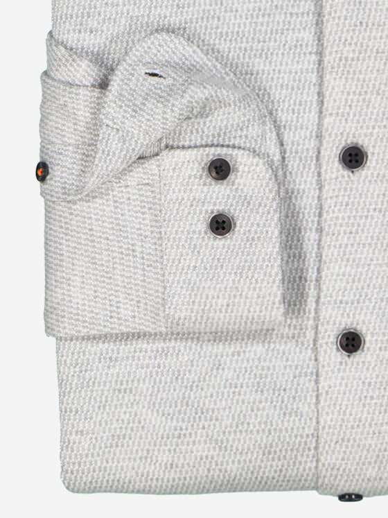 emilio adani Herren Langarm-Hemd slim fit Grau 37854