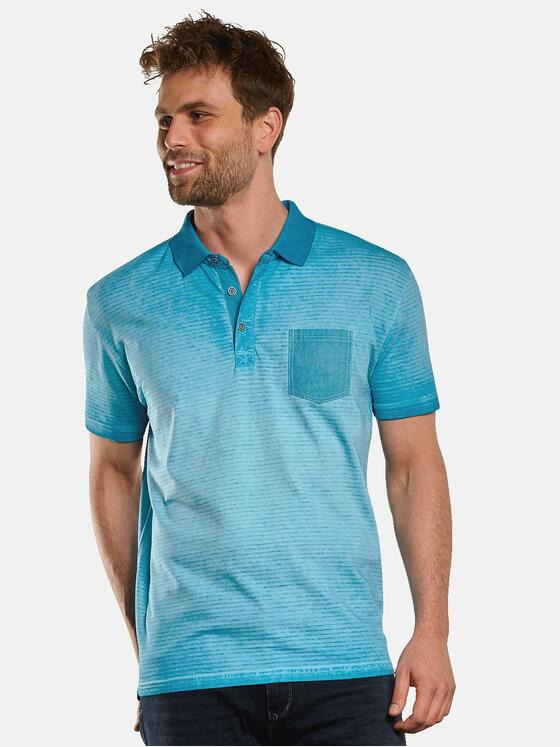 engbers Herren Polo-Shirt strukturiert Türkis 33133