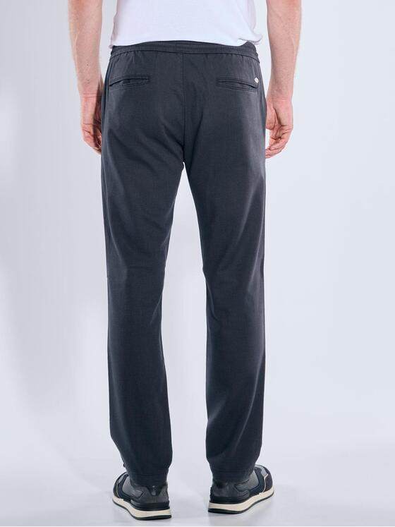 engbers Herren Chino mit Tunnelzug Anthrazit 39117