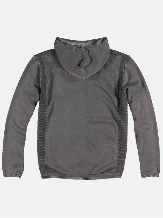 engbers Herren Strickcardigan mit edlem Zipper Silbergrau 31312