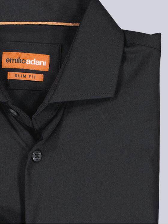 emilio adani Herren Funktions-Hemd Langarm Schwarz 38632