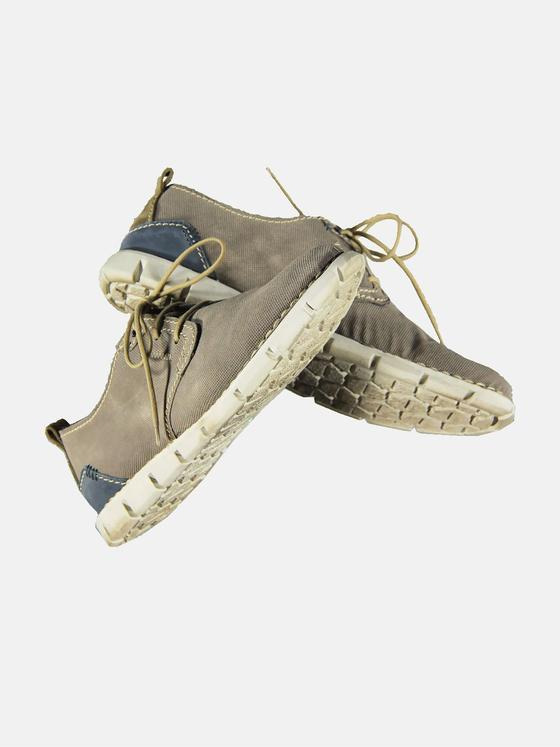 engbers Herren Halbschuh aus Veloursleder Grau 32086