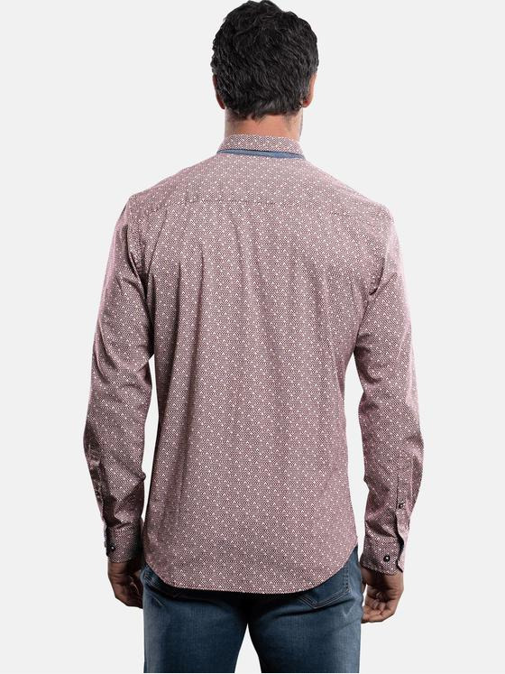 engbers Herren Hemd langarm Bordeaux 28901